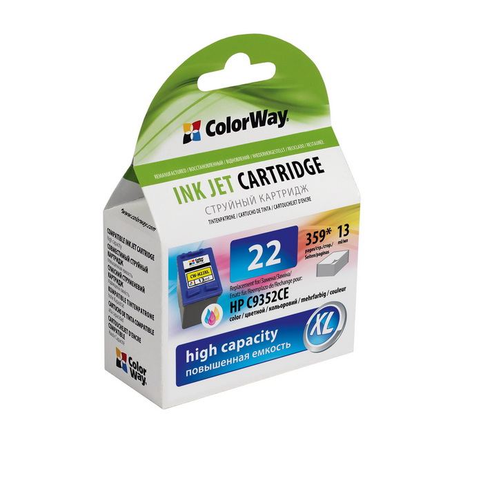 Картридж ColorWay HP C9352CE (№22XL) col. CW-H22XL (without ink level)