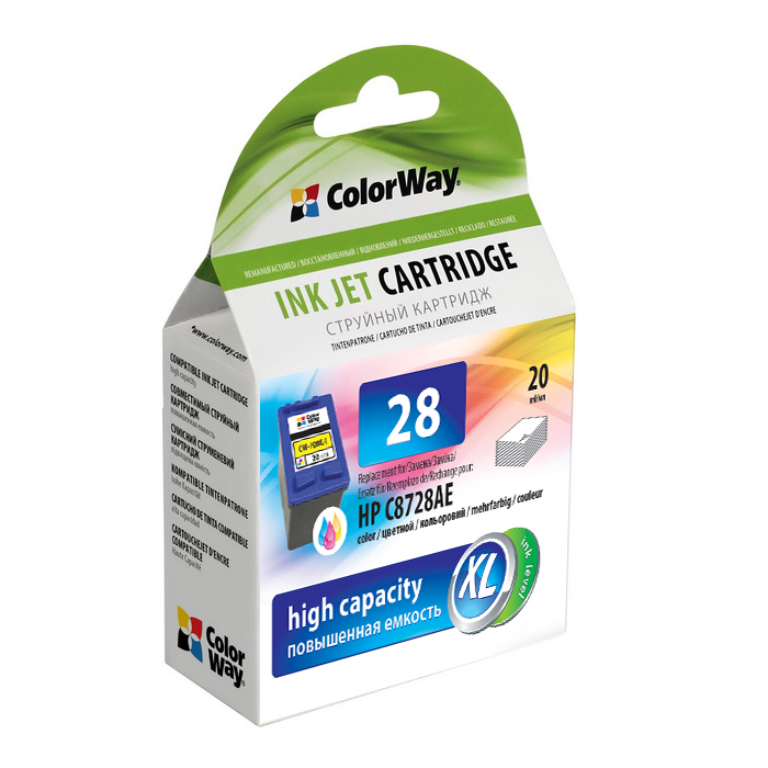 Картридж ColorWay HP C8728AE (№28XL) col. CW-H28XL-I (ink level)