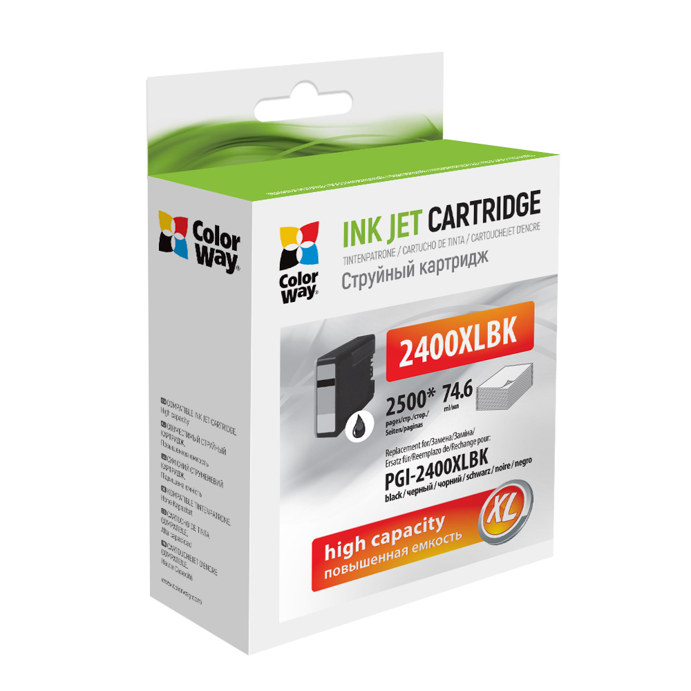 Картридж ColorWay Canon PGI-2400 XL MB5040/MB5340/IB4040 Black
