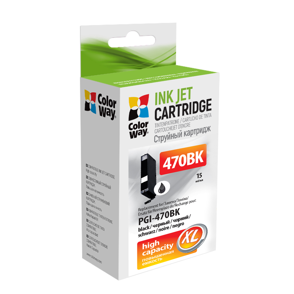 Картридж ColorWay CANON PGI-470Bk PIXMA MG5740/MG6840 Black