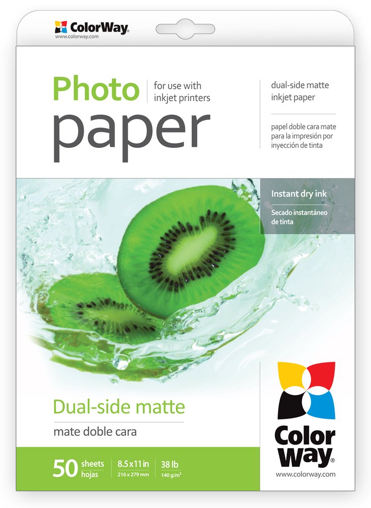 Фотобумага ColorWay матовая двусторонняя 140г/м, LT PMD140-50