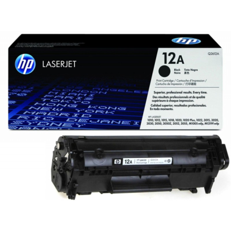 Заправка картриджа HP 12A для HP LaserJet 1010/1012/1015/1018/1020/1022/3015/3020/3030/3050 / 3050z / 3052/3055 / M1005 / M1319f